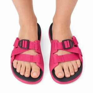 Chaco Chillos Sandals Girls sz 2 Pink Waterproof Comfort Adjustable Slides Beach